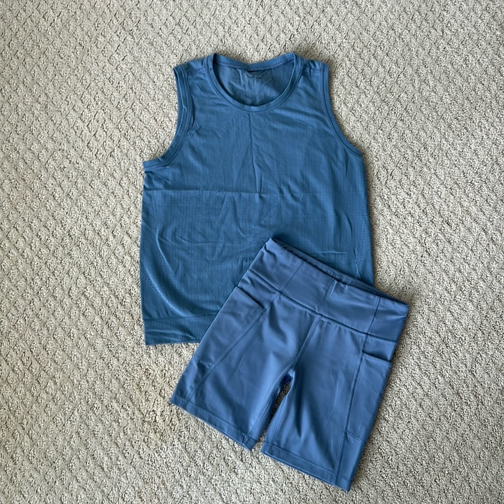 Athleta short and too set